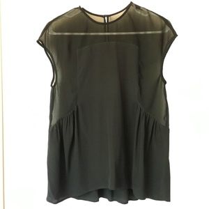 Madewell silk sleeveless blouse